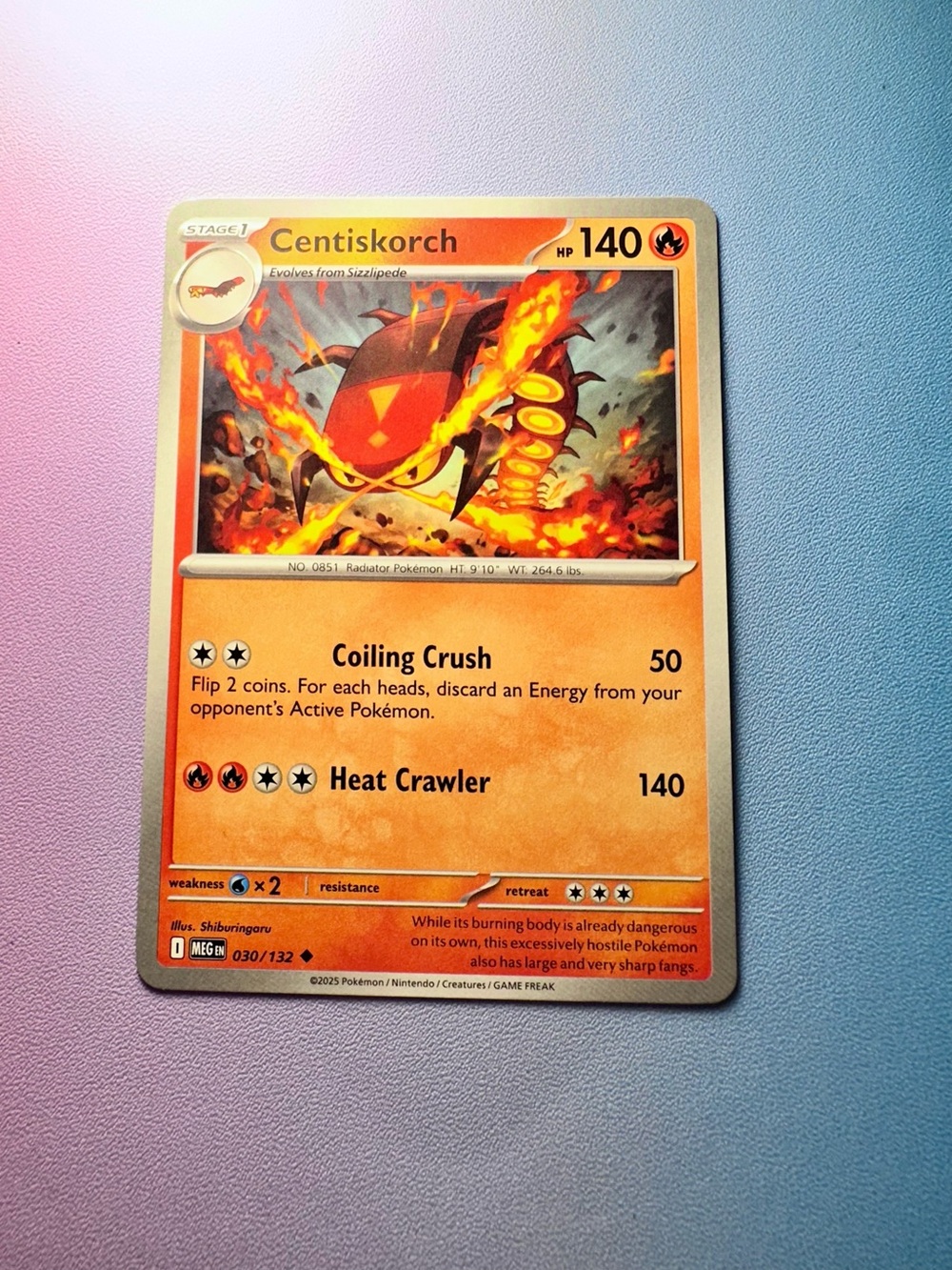 centiskorch - 030/132 (uncommon) — pokemon: mega evolutions - base set